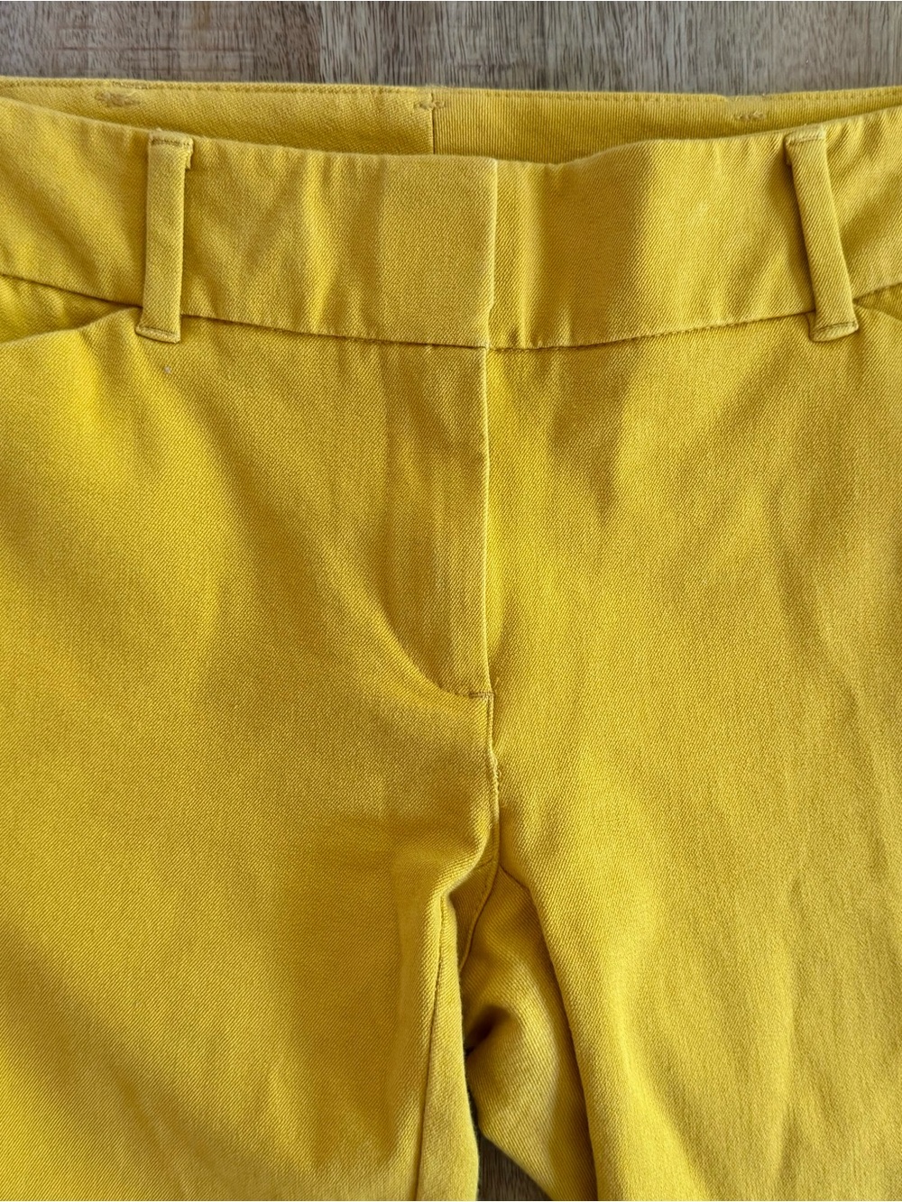Game Day Gold Mustard Yellow Ankle Pants Size 2 Steelers Packers Tailgate Style - Picture 10 of 12